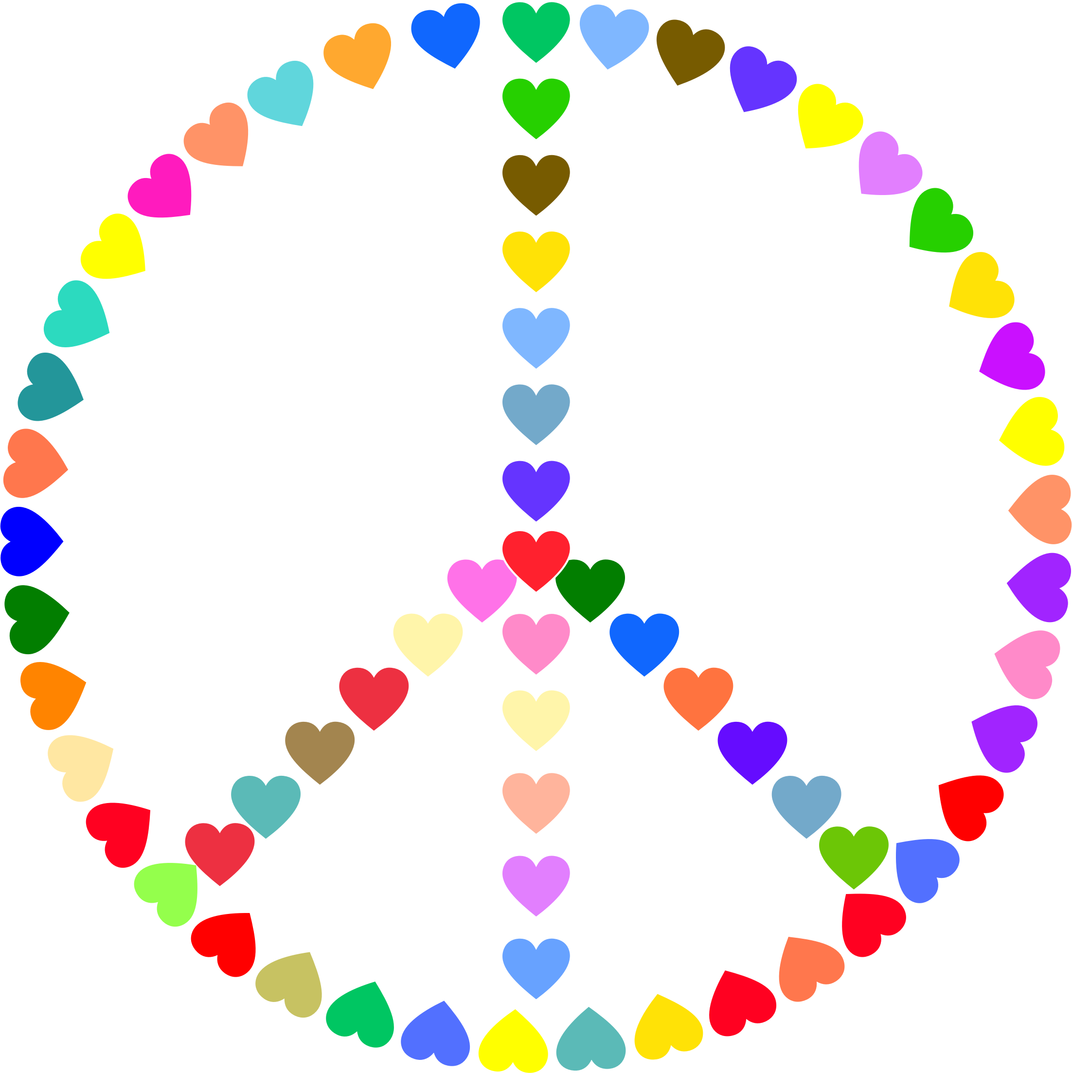 Peace sign border clip art - ClipartFox