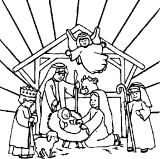 Jesus born in manger pictures and Christ nativity images,coloring ...