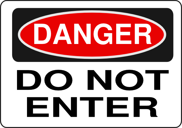 Do Not Enter Clipart