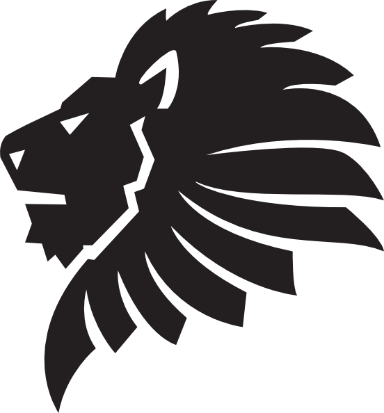 Lion head clipart outline