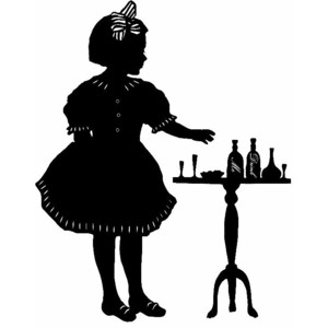 Alice In Wonderland Silhouette Print - Polyvore