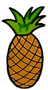 Pineapple Clipart Black And White - Free Clipart ...