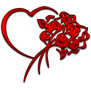 Heart And Flowers | Free Images - vector clip art ...