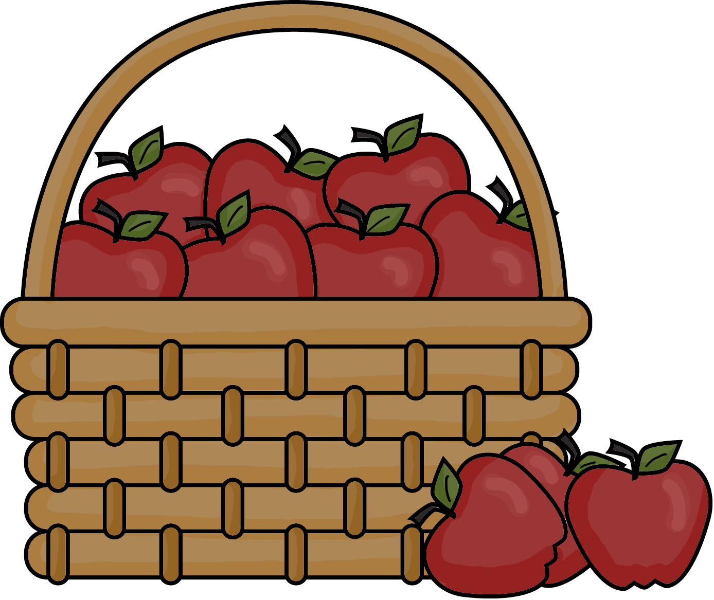 Picnic basket background clipart png