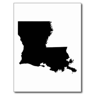 Map of louisiana clipart