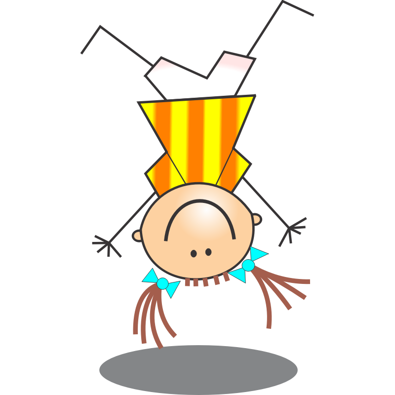 Stick Figure Children Clip Art