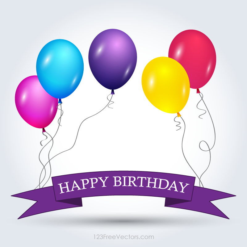 Happy Birthday Banner Template Free | Download Free Vector Art ...