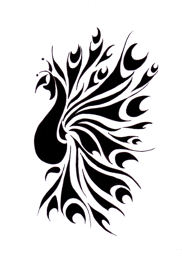 Simple Peacock Designs - ClipArt Best