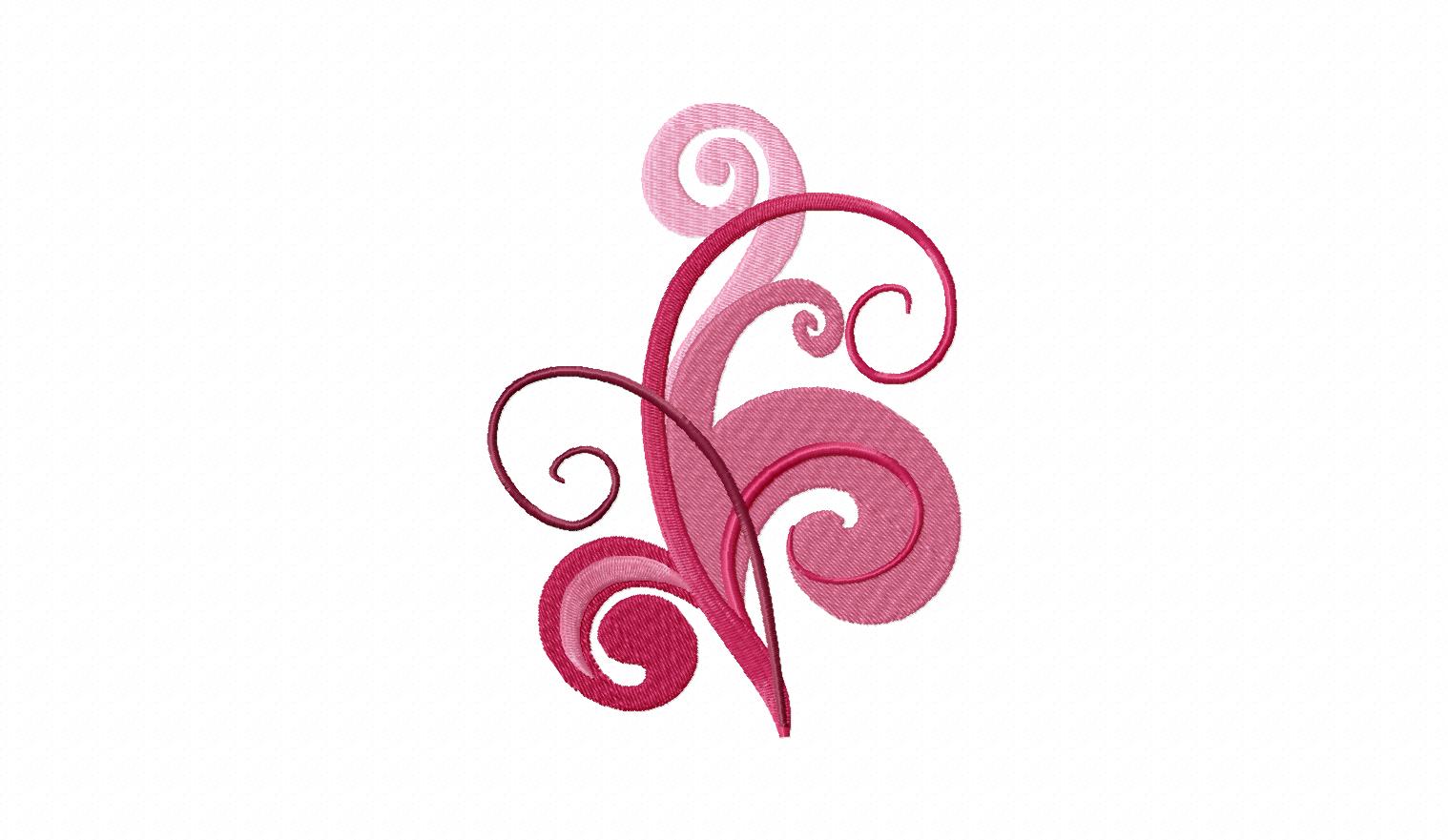 Pretty Swirls Machine Embroidery Design | Daily Embroidery