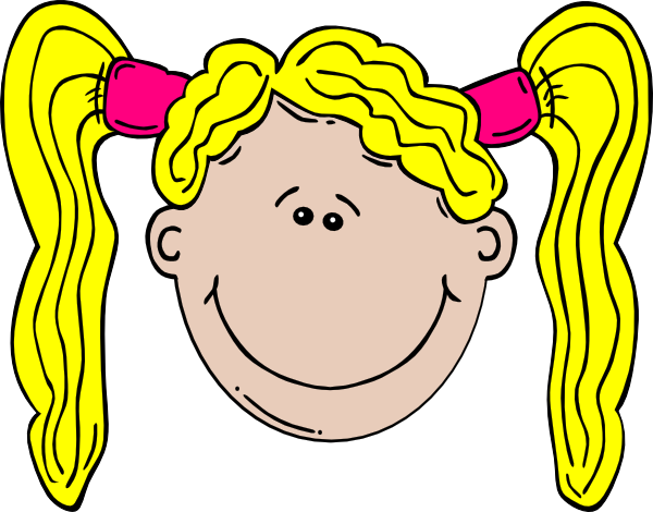 Blonde Girl Clip Art - vector clip art online ...