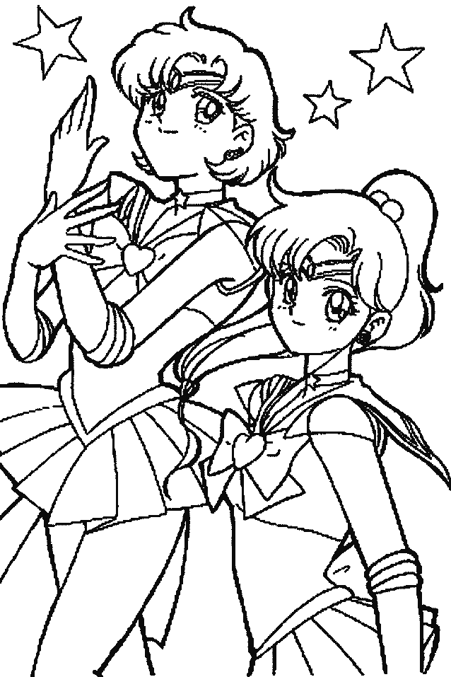 Sailor Moon Color Pages - AZ Coloring Pages