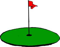 Golf hole clipart