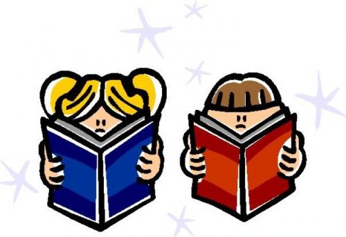 Kids book club clipart