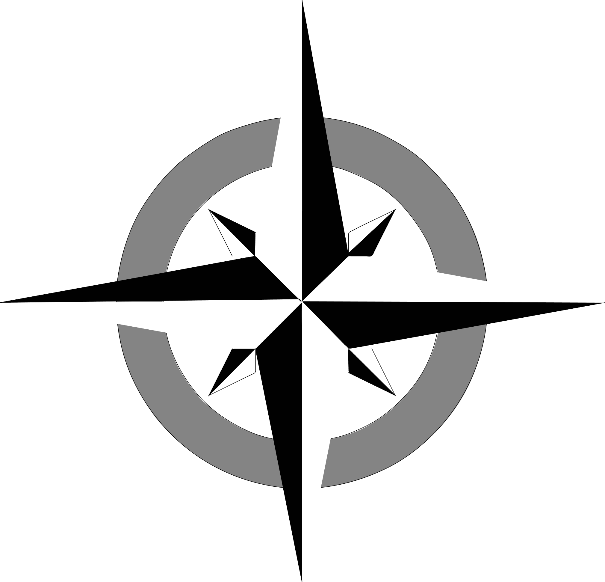 Simple Compass Icon - ClipArt Best