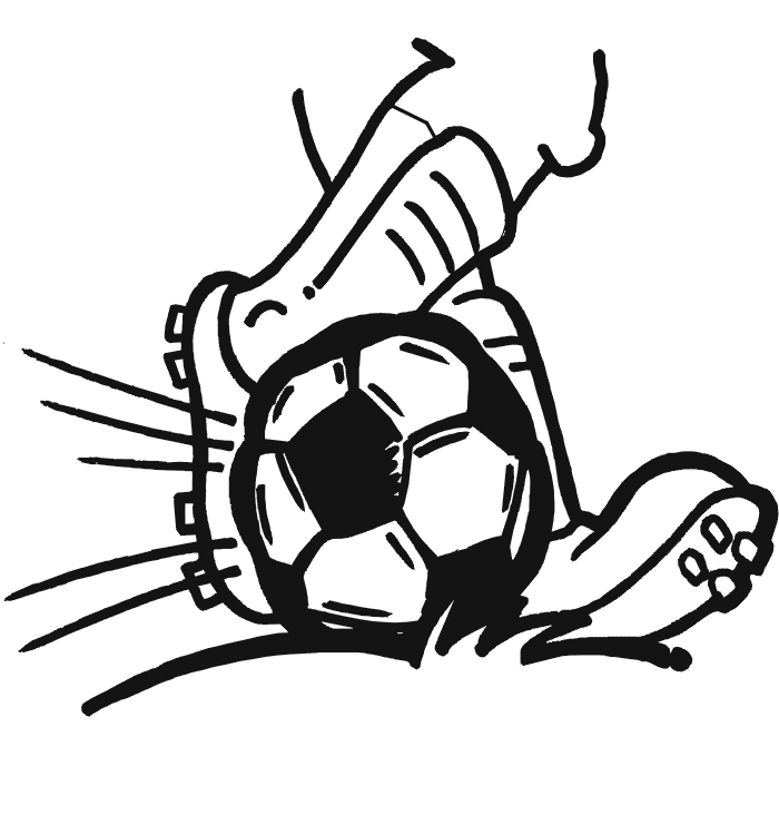 Soccer Ball Being Kicked Goal Cartoon | Free Download Clip Art ...