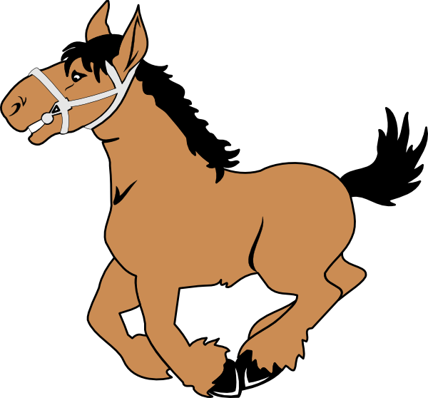 Funny Cartoon Horses Clipart