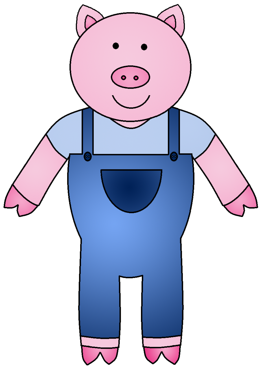 Three little pigs clipart