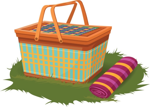 Picnic Basket Clip Art, Vector Images & Illustrations