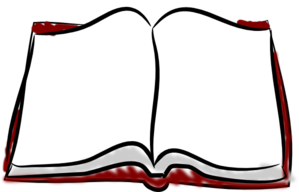 Open book blank clipart