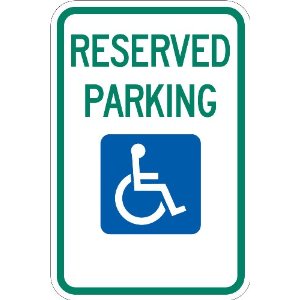 Lyle Signs 3M Engineer Grade Sheeting Handicap Parking Sign with ...