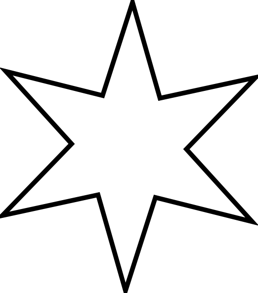 Outline Star Clip art - Black & White - Download vector clip art ...