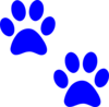 Ble Paw Prints clip art - vector clip art online, royalty free ...