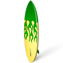 Surfboard Icon | Vacation Iconset | VisualPharm