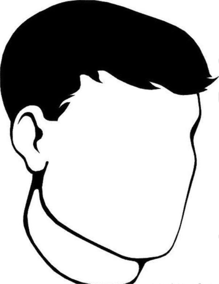 Empty face Colouring Pages (page 3)