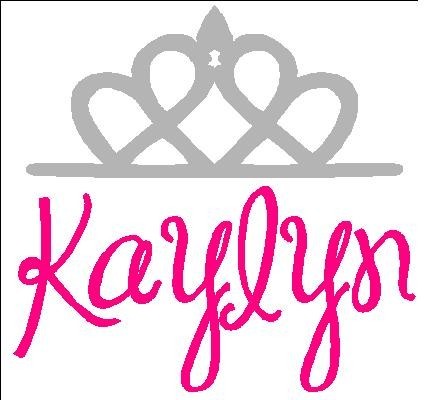 Princess Tiara Crown Decal Personalized by StickersByDesign
