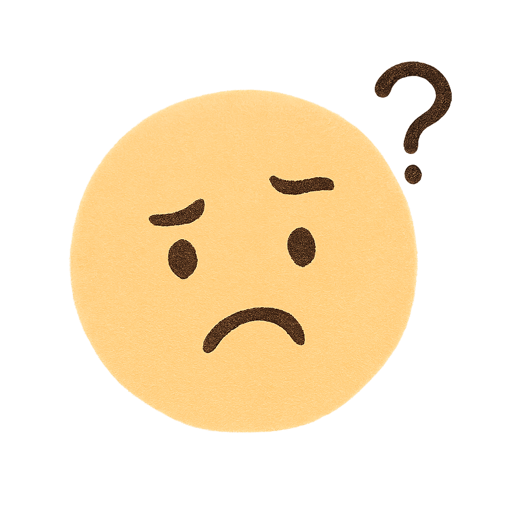 Confused Sad Emoji