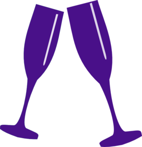 Purple Champagne Clip Art - vector clip art online ...