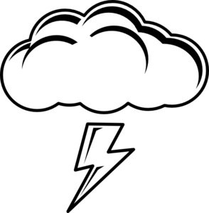 Thunder cloud clipart