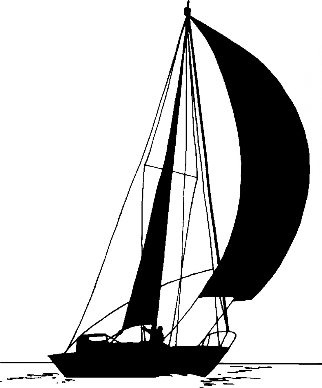 Sailboat Silhouette Clip Art Top Picture | Piclipart