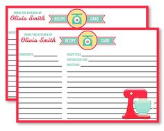 Recipe binders, Vintage and Red green