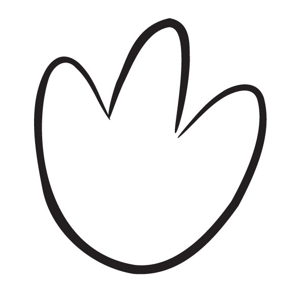 Footprint Coloring Page