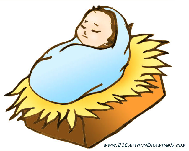 Jesus crib clipart - ClipartFox