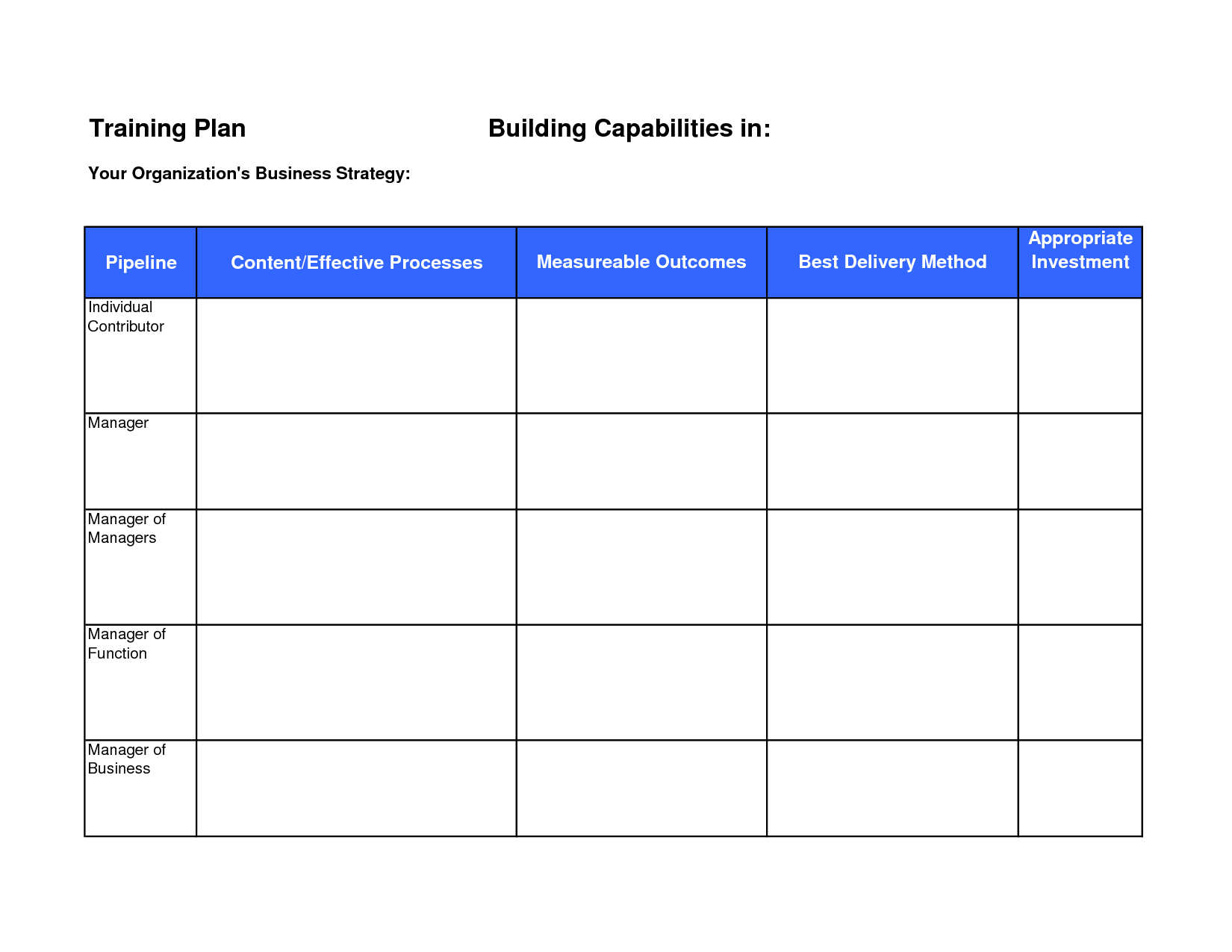 Training Plan Template - alephbetapp