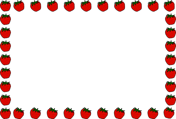 Strawberry Border Clipart