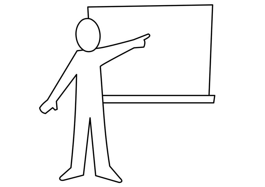 Coloring page teacher - img 21997.