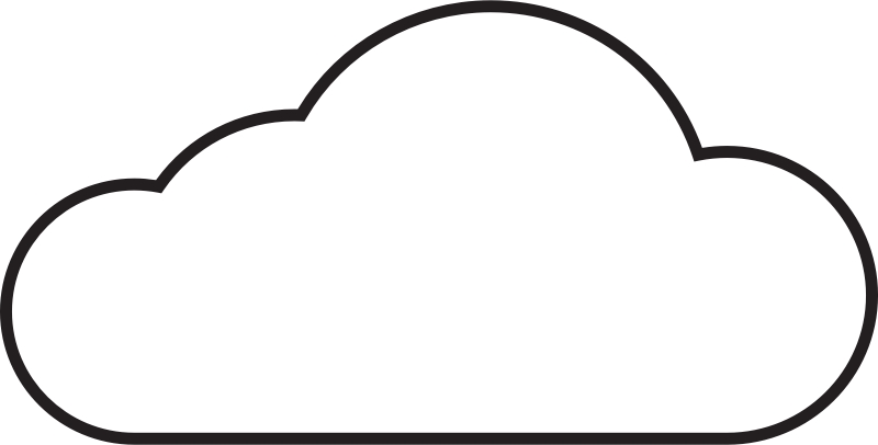 White cloud clipart