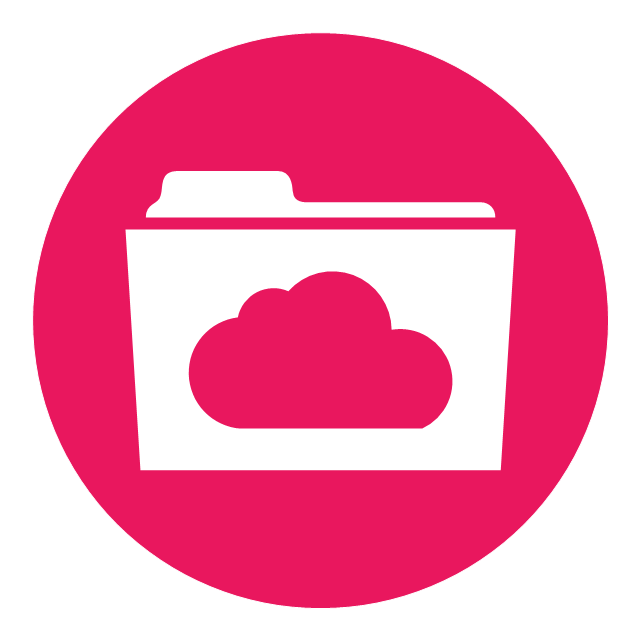 Cloud round icons - Vector stencils library | Cloud clipart ...