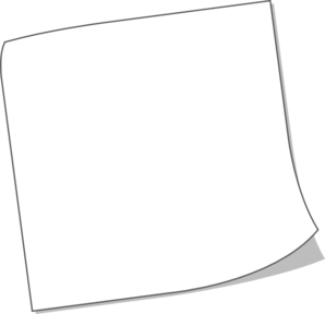 Sticky note note clip art image #23847
