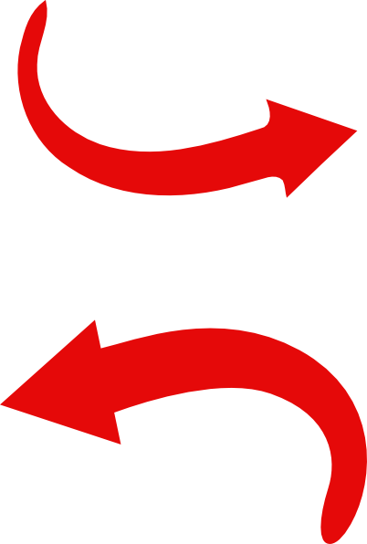 Red Arrow Curve Clip Art - vector clip art online ...