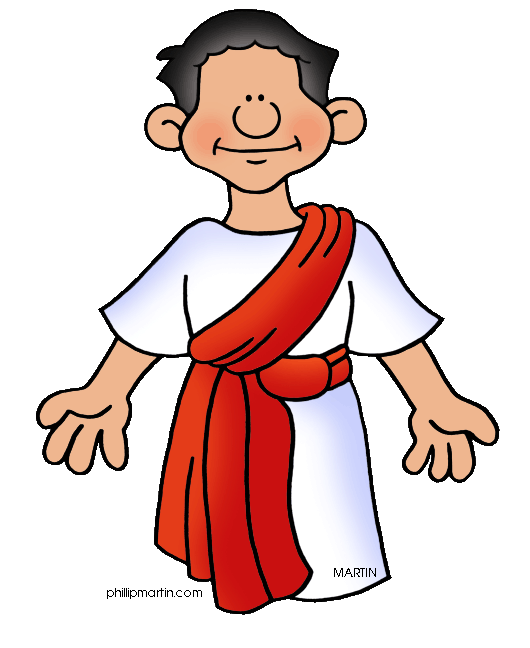 Ancient roman people clipart