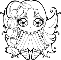 Line Art - CHIBI on Give-Me-Color - DeviantArt