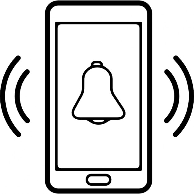 Ring symbol of mobile phone Icons | Free Download