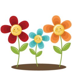 Clipart summer flowers