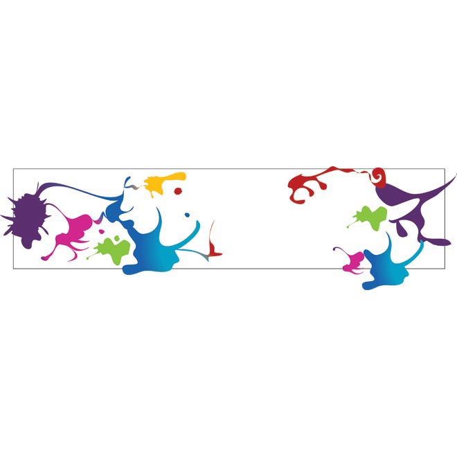 multi colored paint splash on white background by cgvector on ...