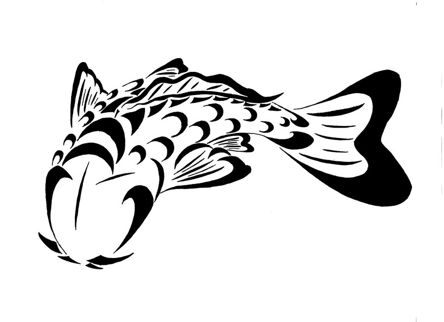 Tribal n Koi Fish Tattoo Design Photo - 2 - Photo, Pictures and ...