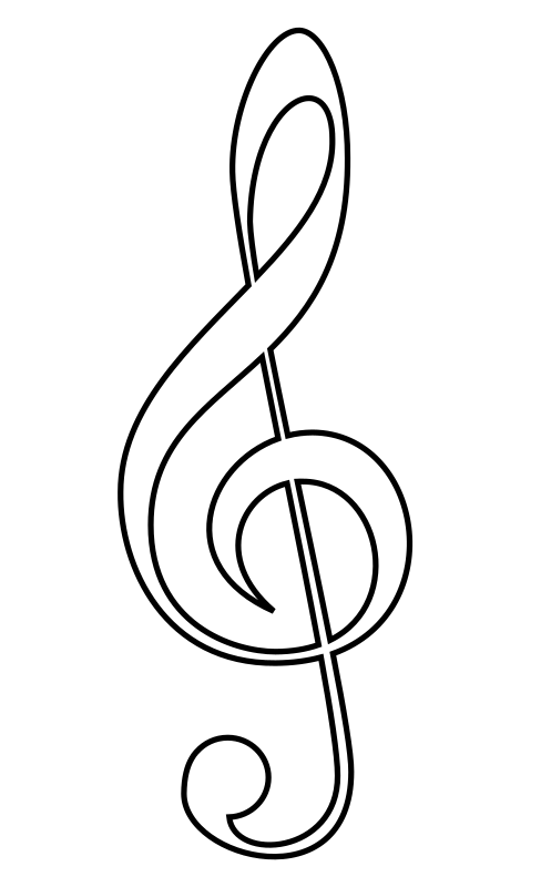 Clipart - Treble clef